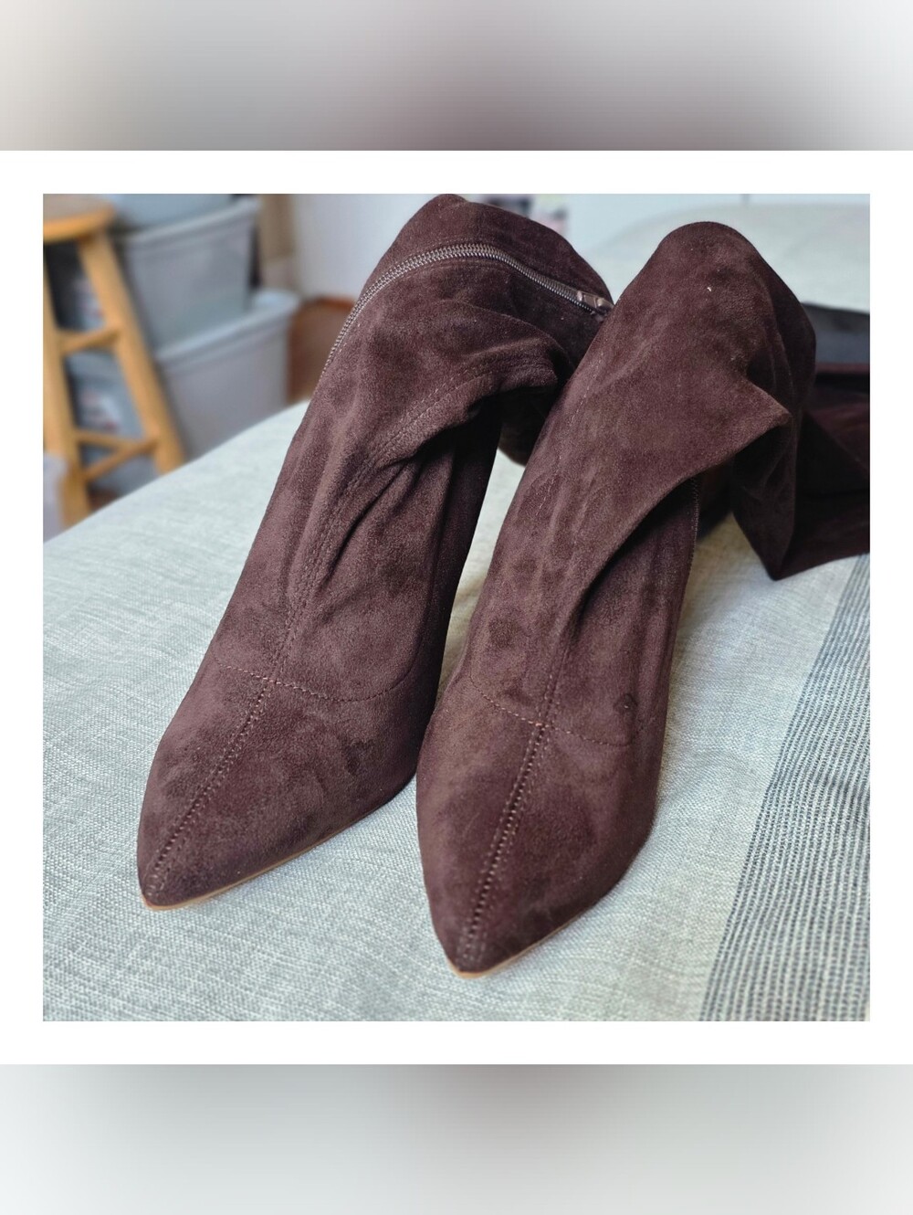 Fashion Nova Vicky  Over The KNEE Suede High Heels Boot ▪︎ Size 11M
